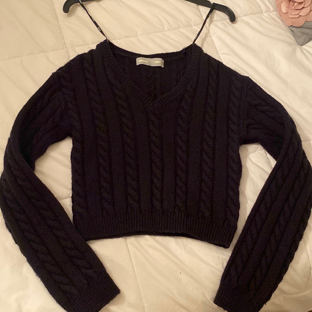 Guess knitted cropped sweater